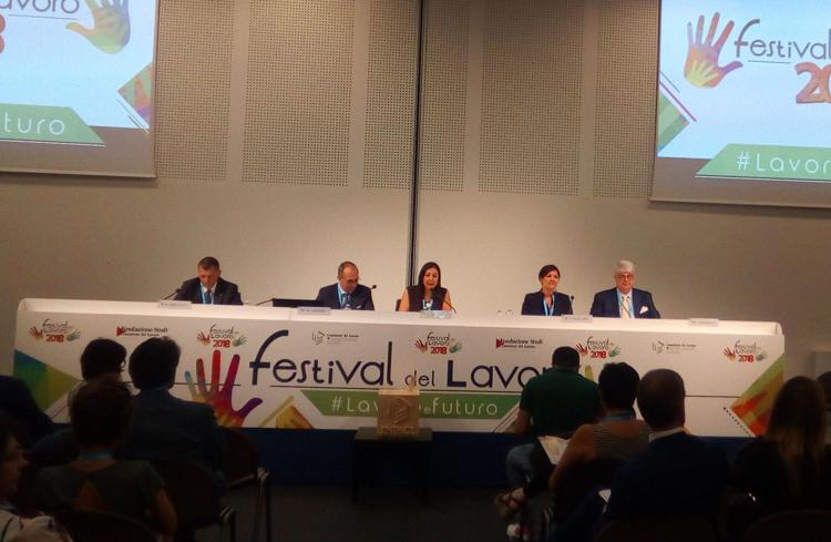 Un momento dell'incontro organizzato al Festival del Lavoro 2018