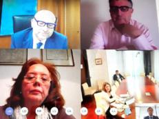 Un momento video dell'insediamento del cda