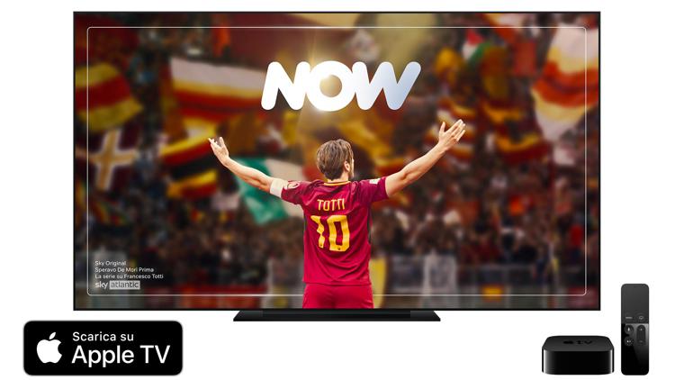 Now, da oggi l'app anche su Apple Tv