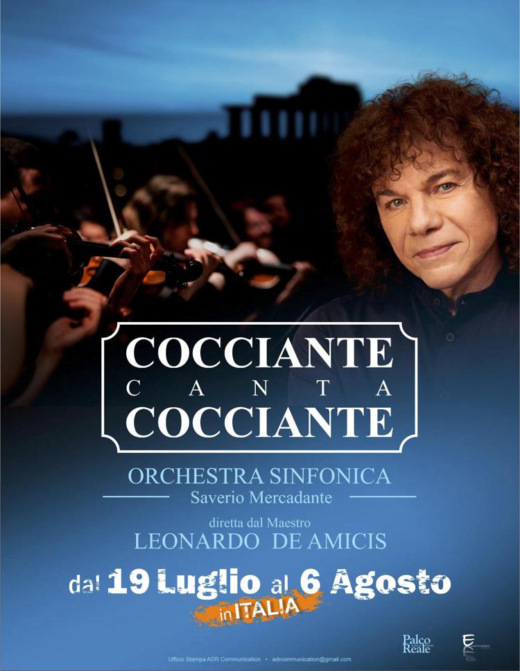 Cocciante torna in concerto quest'estate nei luoghi più belli d'Italia