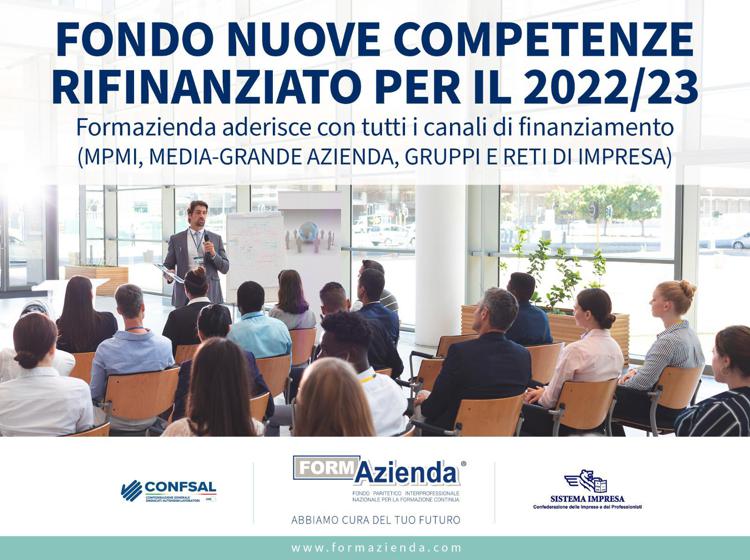 Formazienda, ok a 2a edizione Fondo Nuove Competenze