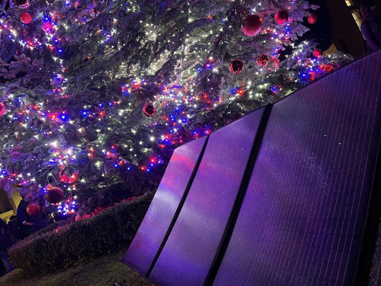 Alla Sapienza l'albero di Natale s'illumina con il Sole