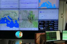 Sala operativa Ingv - Adnkronos