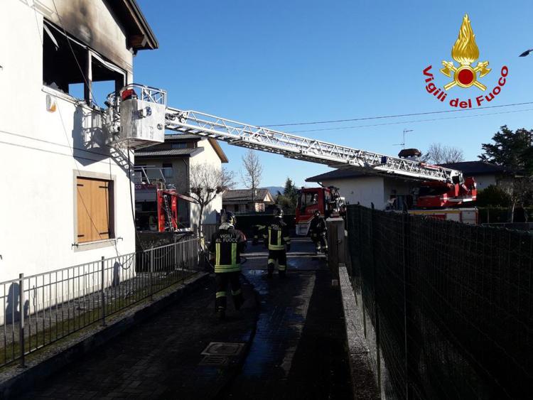 I vigili del fuoco al lavoro