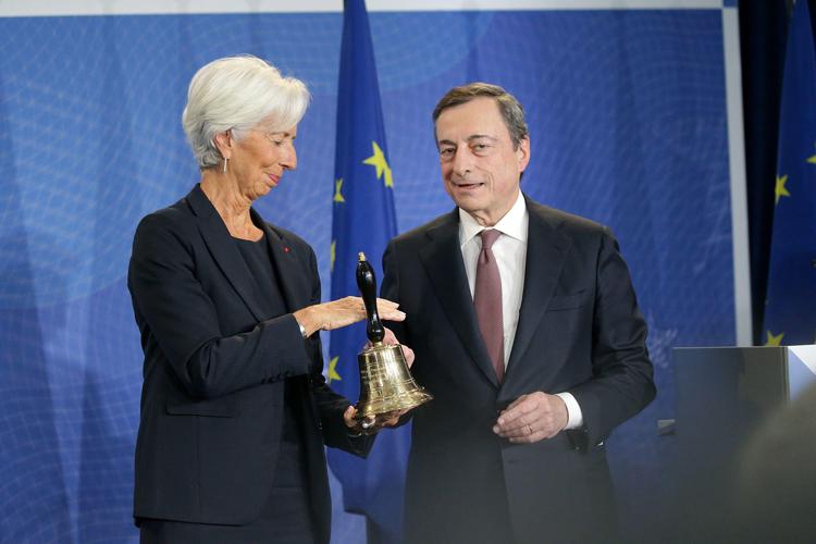 Christine Lagarde e Mario Draghi