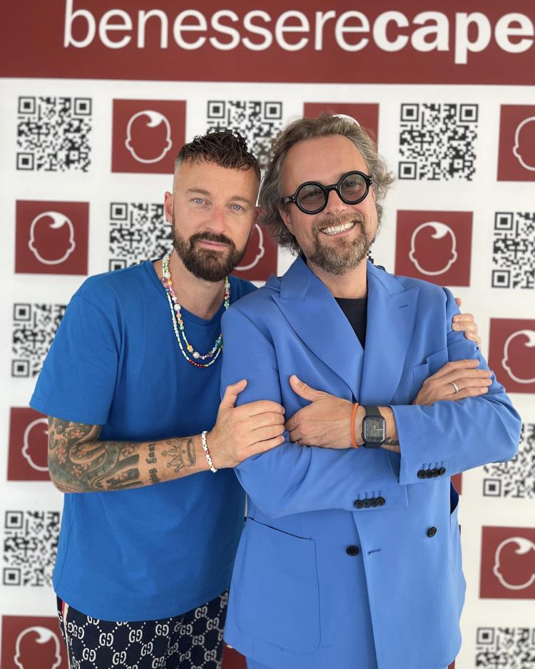 Francesco Facchinetti con Fabrizio Labanti