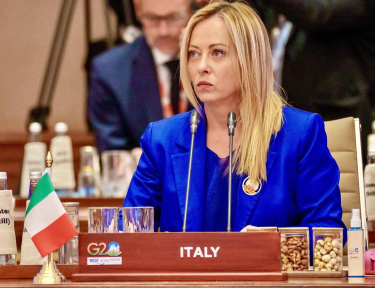 Giorgia Meloni al G20 in India