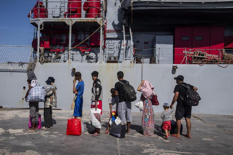 Migranti sbarcati a Lampedusa - Afp