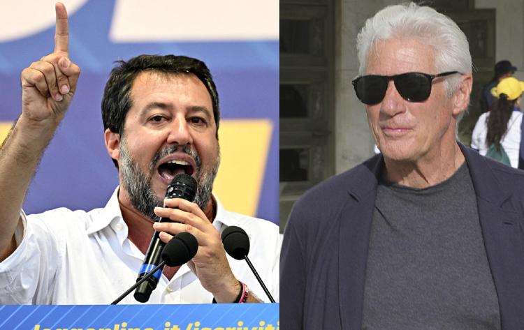 Matteo Salvini e Richard Gere 