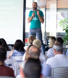 Andrea Torassa, ceo di Maiora Solutions, durante un evento a Tel Aviv