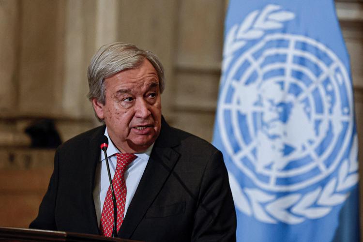 Antonio Guterres - Afp