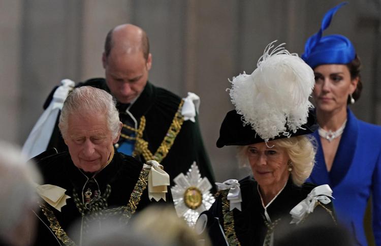 Camilla e Carlo con Kate e William (Afp)