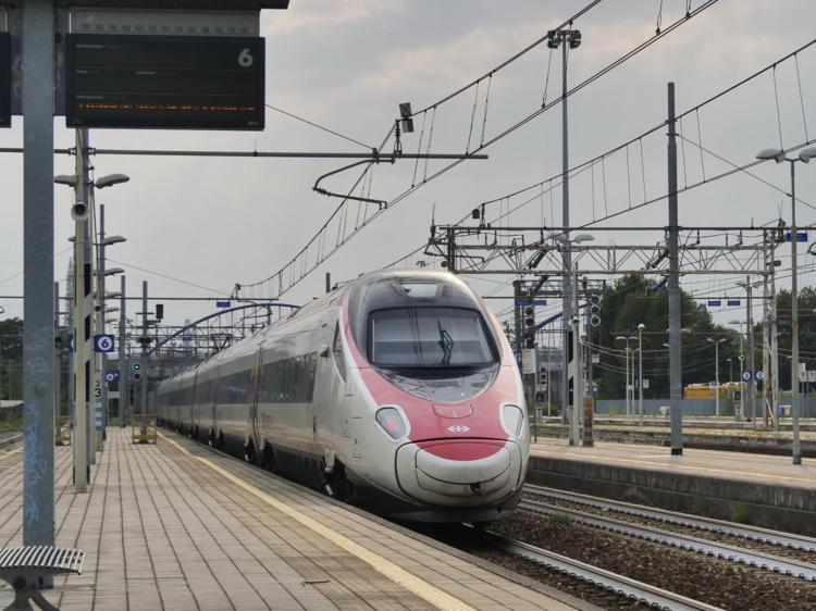 Treno in stazione (Fotogramma/Ipa)