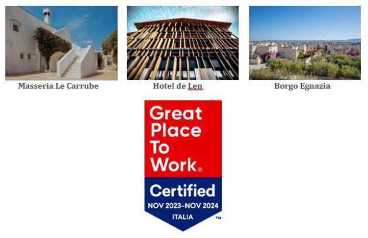 Egnazia è Great Place to Work® Italia