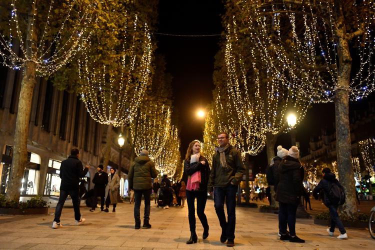 Luminarie di Natale - Afp