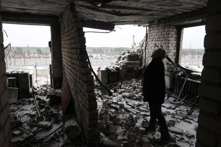 La città di Lyman nella regione del Donetsk (Afp)