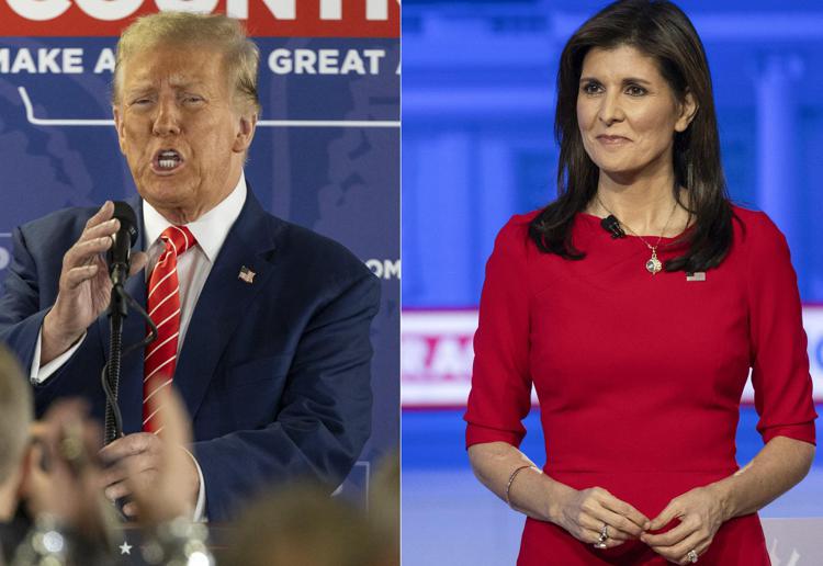 Donald Trump e Nikki Haley  - (Afp)