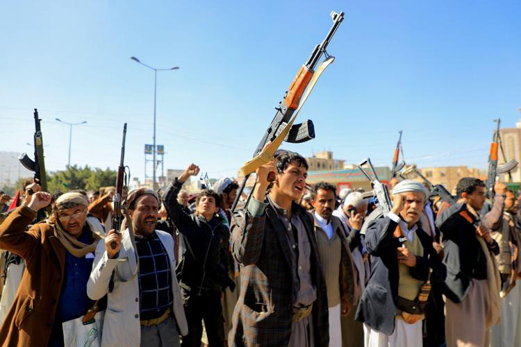 Ribelli Houthi (Afp)