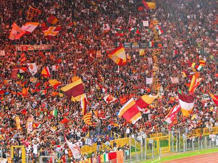 Roma, curva Sud  stadio Olimpico