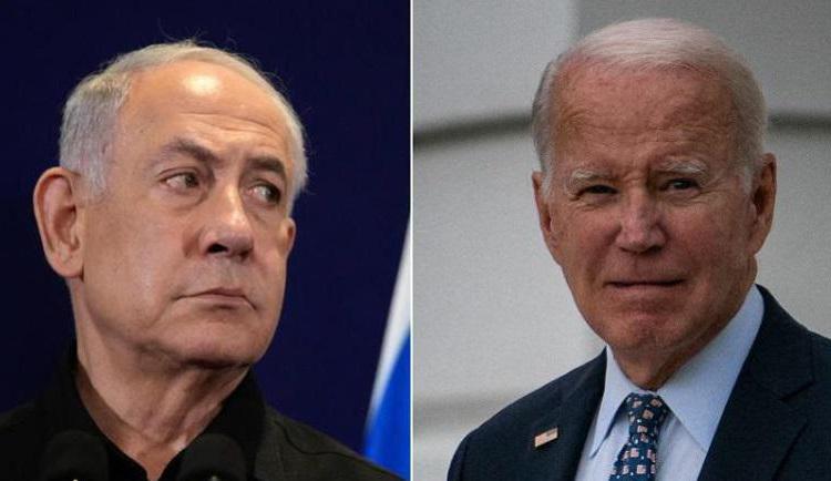 Il premier israeliano Benjamin Netanyahu e il presidente degli Stati Uniti Joe Biden (Afp)