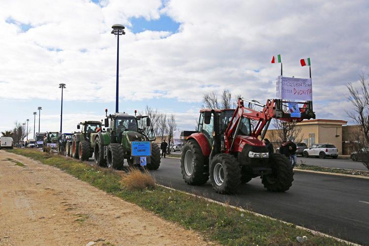 Protesta agricoltori - (Fotogramma)