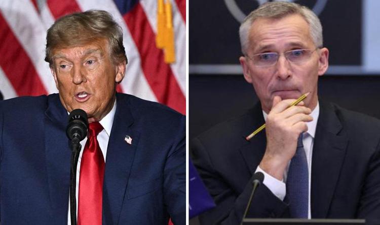 Donald Trump e Jens Stoltenberg