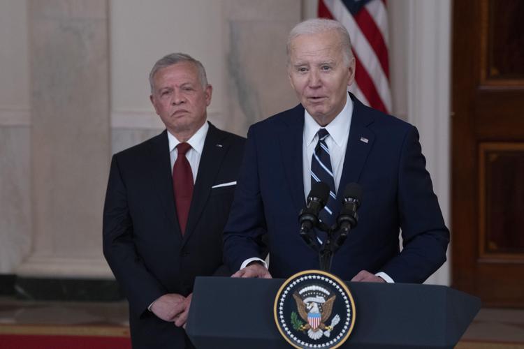 Joe Biden con il re di Giordania