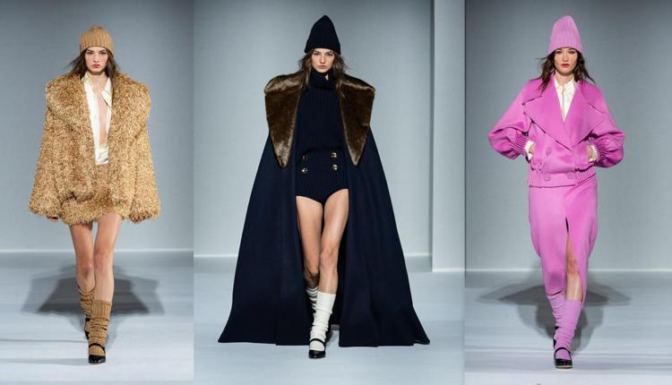 Tre look della collezione fw 2024-25 di Luisa Spagnoli