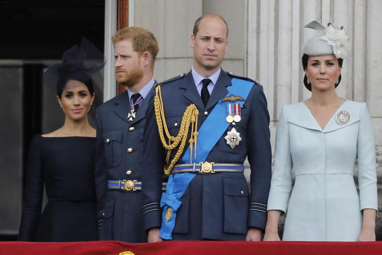 Meghan, Harry, William e Kate - Afp