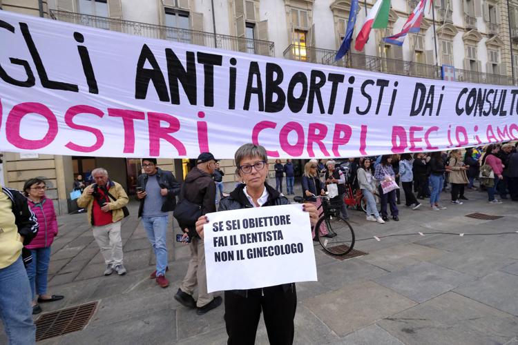 Manifestazione per il diritto all'aborto (Fotogramma/Ipa)