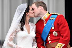 Kate e William nel giorno delle nozze - Afp
