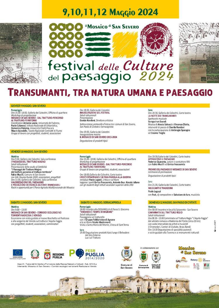 A San Severo il Festival delle culture del paesaggio