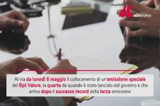 Titoli di Stato, emissione speciale Btp Valore a 6 anni