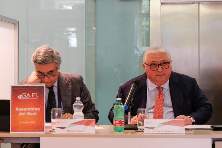 Il presidente di Ga.Fi Rosario Caputo a destra e il direttore generale Michele Izzo a sinistra