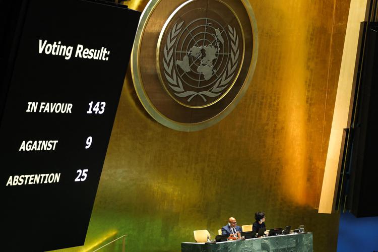 Italy defends abstention in UN General Assembly vote reviving Palestine membership bid
