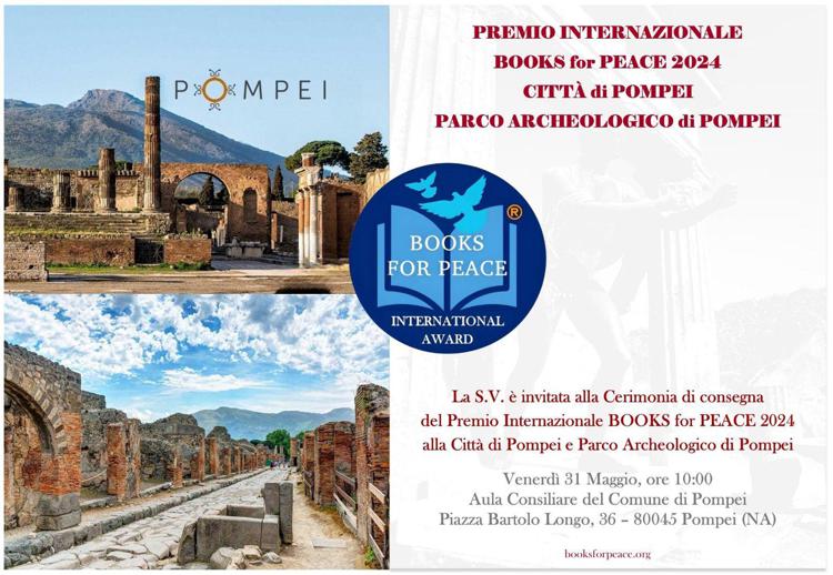 Il premio 'Books for Peace' al Parco Archeologico di Pompei