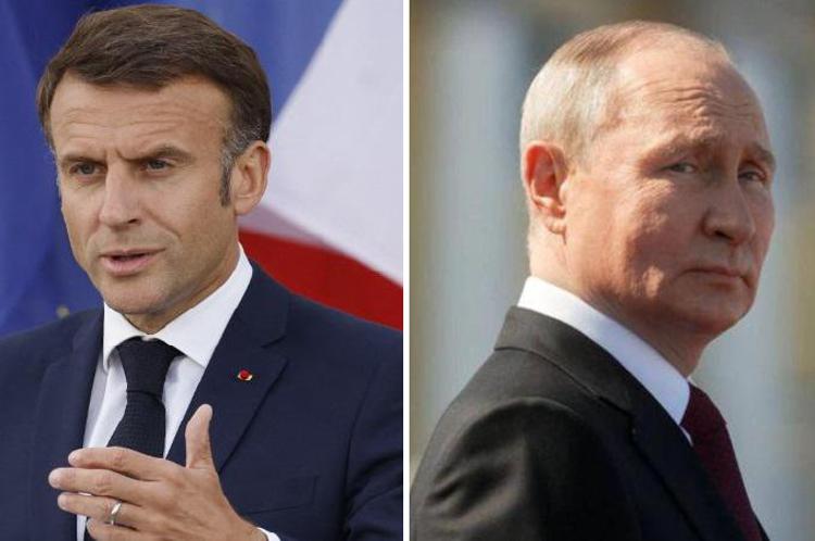 Emmanuel Macron e Vladimir Putin