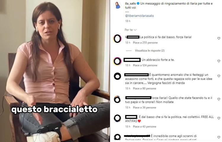 Ilaria Salis su Instagram