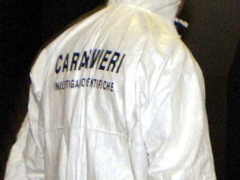 Rilievi dei carabinieri (Fotogramma)