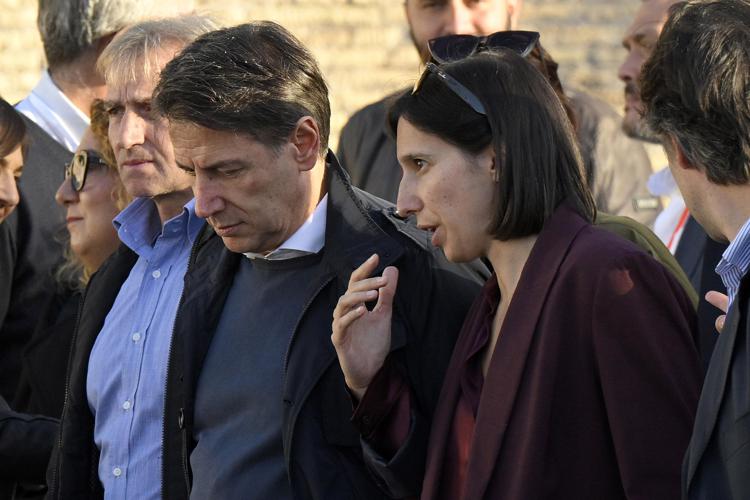 Giuseppe Conte e Elly Schlein