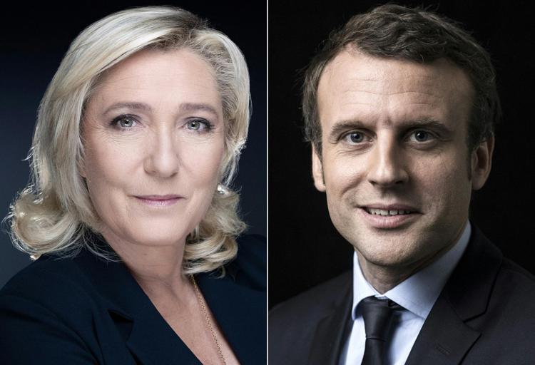 Marine Le Pen e Emmanuel Macron - Afp