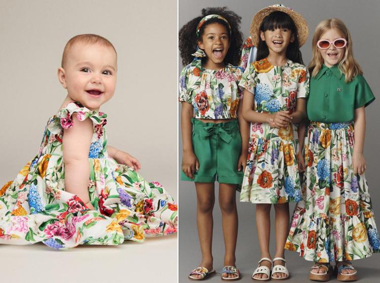 Alcuni modelli della collezione bambino p/e 2025 di Dolce&Gabbana