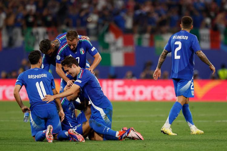 La gioia degli azzurri