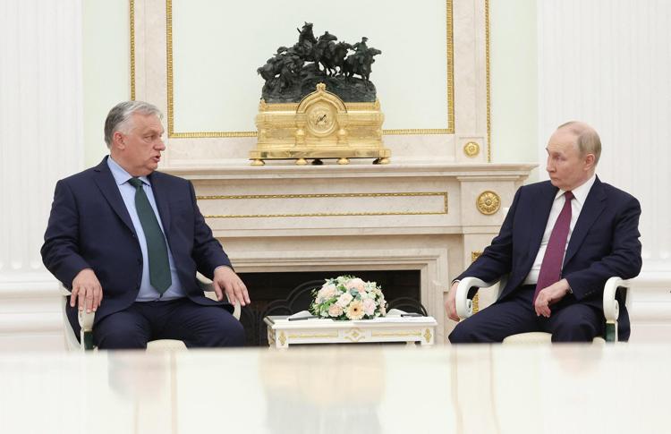 Orban e Putin a Mosca - Afp