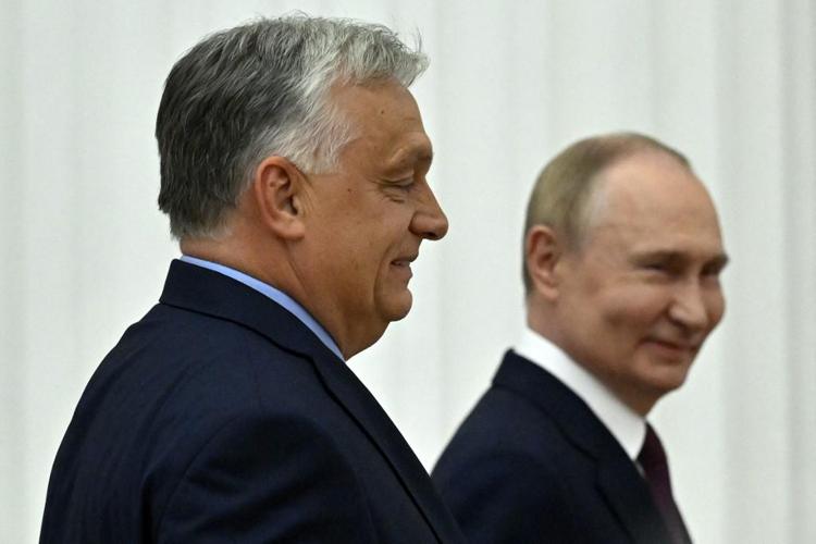 Orban e Putin - Afp