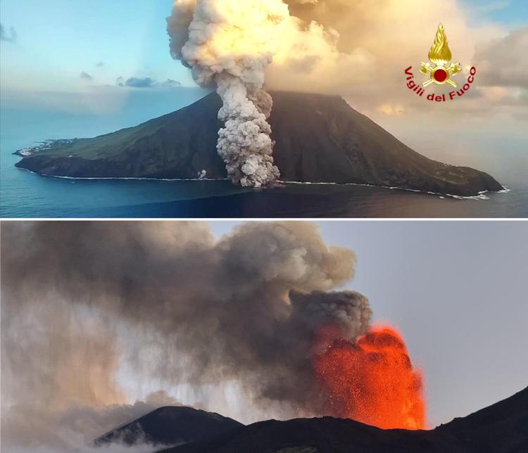 Eruzione dell'Etna e dello Stromboli