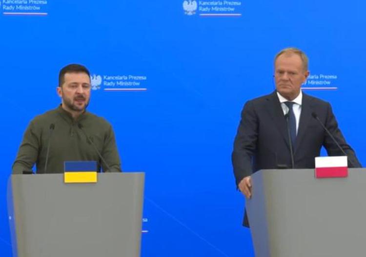 Zelensky e Tusk