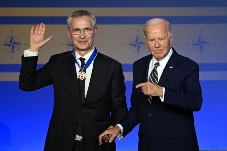 Joe Biden e Jens Stoltenberg