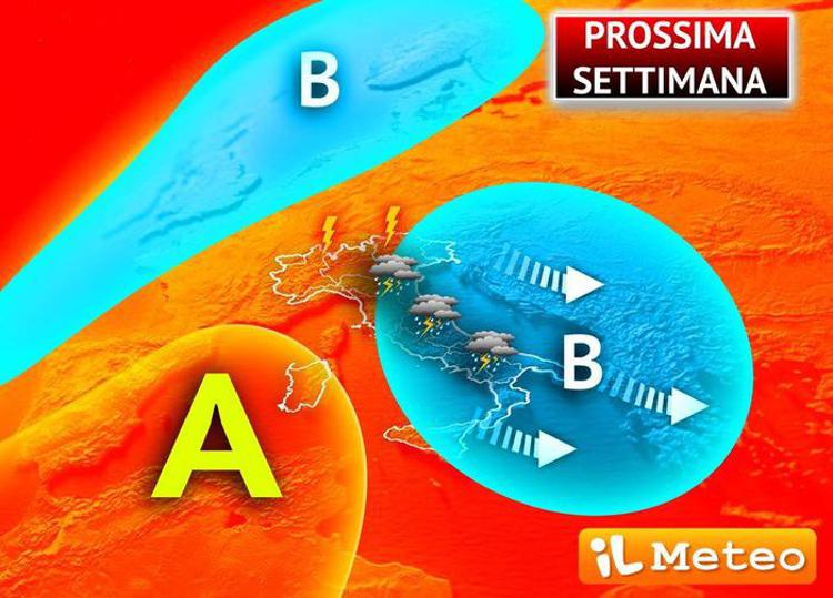 La mappa del meteo