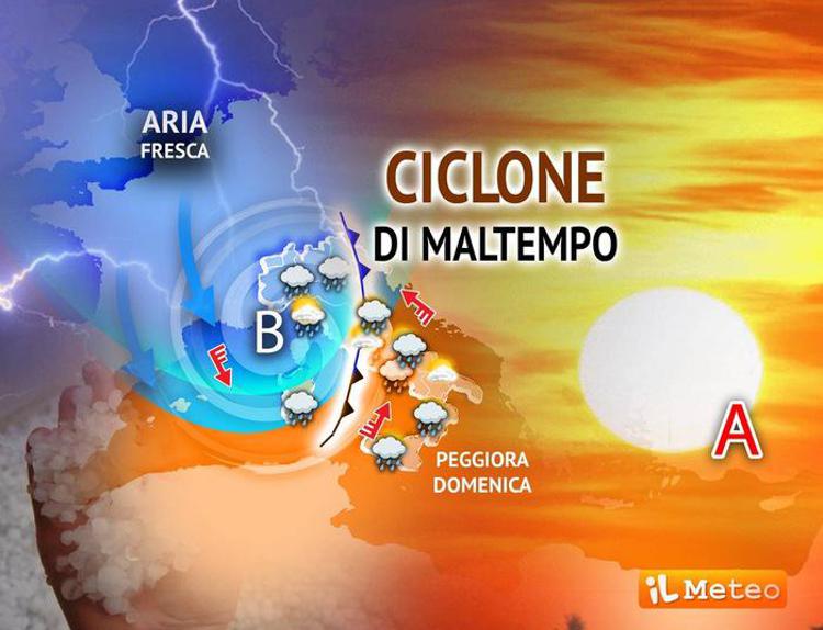 Mappa meteo oggi